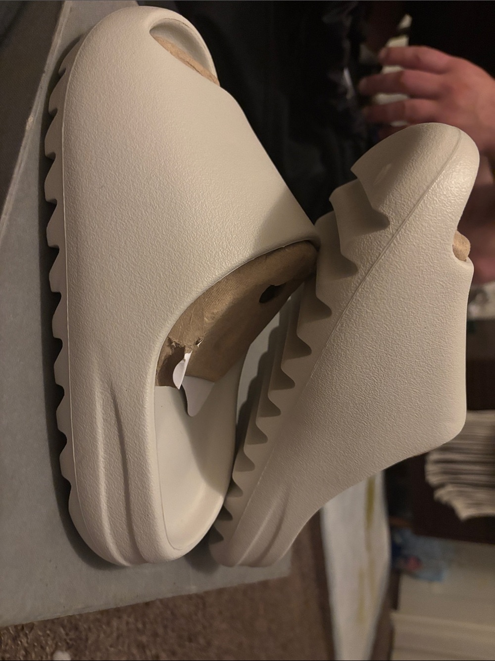 Women’s Cream Slip-On Platform Sandal